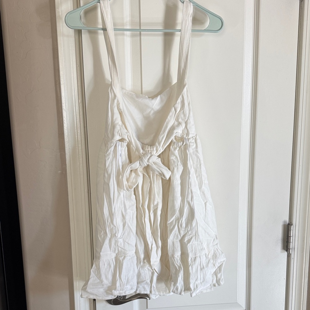 Lulu's White Mini Dress / B32 - Picture 8 of 9
